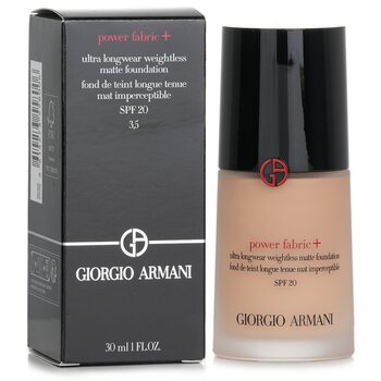 Giorgio Armani - Power Fabric+ Ultra Longwear Weightless Matte Foundation SPF 20 - # 3.5 Image 1