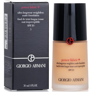 Giorgio Armani - Power Fabric+ Ultra Longwear Weightless Matte Foundation SPF 20 - # 5 Image 1