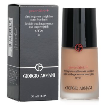 Giorgio Armani - Power Fabric+ Ultra Longwear Weightless Matte Foundation SPF 20 - # 5.5 Image 1