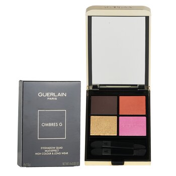 Guerlain - Ombres G Eyeshadow Quad 4 Colours (Multi Effect, High Color, Long Wear) - # 555 Metal Betterfly Image 1