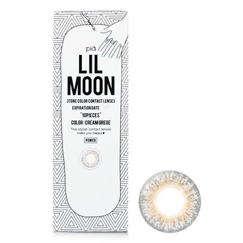 Lilmoon Cream Grege 1 Day Color Contact Lenses -0.00 (10pcs) 