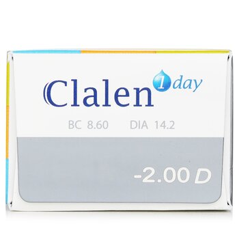 Clalen - 1 Day Ultra-Soo Clear Contact Lenses -2.00 Image 1