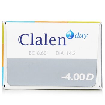 Clalen - 1 Day Ultra-Soo Clear Contact Lenses -4.00 Image 1