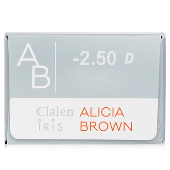 Clalen - 1 Day Iris Alicia Brown Color Contact Lenses -2.50 Image 1