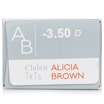 Clalen - 1 Day Iris Alicia Brown Color Contact Lenses -3.50 Image 1