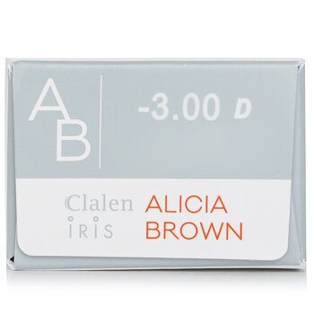 Clalen - 1 Day Iris Alicia Brown Color Contact Lenses - - 3.00 Image 1