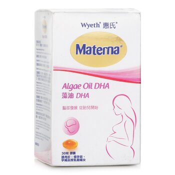 와이어스 Wyeth 마테라 녹조 오일 DHA - 30캡슐 (임신부에게 적합합니다) 30pcs