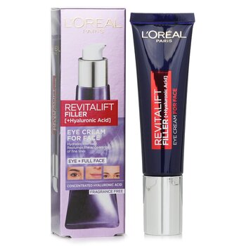 L'Oreal - Revitalift Filler Eye Cream For Face With Hyaluronic Acid Image 1