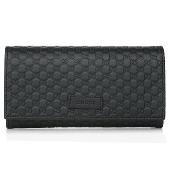 Gucci Gucci Micro Shima Bifold Wallet 449396 Black