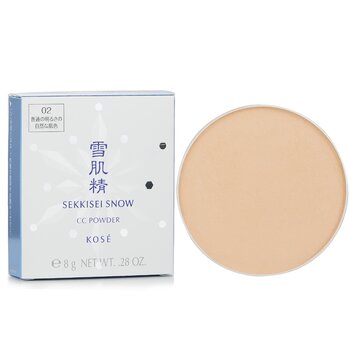 Kose - Sekkisei Snow CC Powder Case With Sponge SPF 14 #02 Image 1