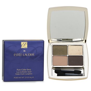 Estee Lauder - Pure Color Envy Luxe Eyeshadow Quad # 06 Metal Moss Image 1