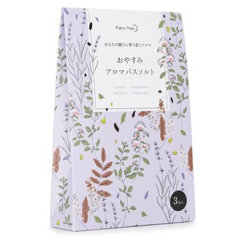 Daily Aroma Japan - Nighty-Night Aroma Bath Salt - Lavender, Orange Sweet, Geranium. Frankincense Image 1