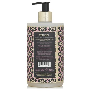 Voluspa - Pink Citron Grapefruit Hand Soap - Ripe Citron Grapefruit, Tart Cassis & Subtle Rose Image 2