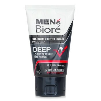 Men's Charcoal x Detox Scrub Facial Foam Deep (with Iron Oxides) (100g) 