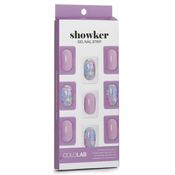 Cololab - Showker Gel Nail Strip # CSA311 Violet Flower Image 1