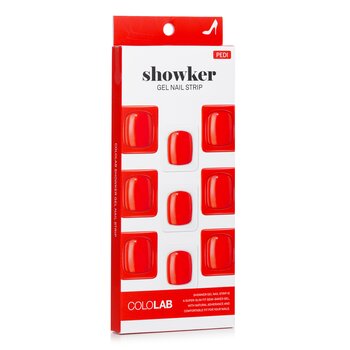 Cololab - Showker Gel Nail Strip # CPF504 Real Red Image 1