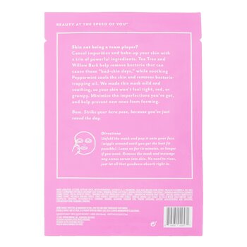 Patchology - Moodmask The Good Fight Clear Skin Sheet Mask Image 2