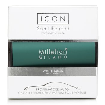 Millefiori - Icon Classic Green Car Air Freshener - White Musk  - 1pc