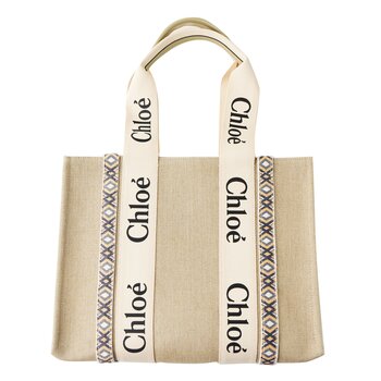Chloe Medium Woody Tote Bag Slate Grey