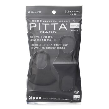 ARAX Arax PITTA MASK 黑灰色 可水洗立體口罩 - 3枚入 3pcs/bag
