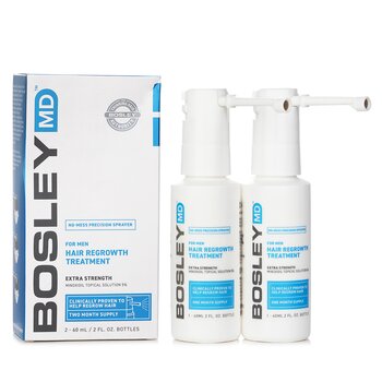 Men's Hair Re growth Treatment Spray (Minoxidil Topical Solution 5%) (60ml x 2) 
