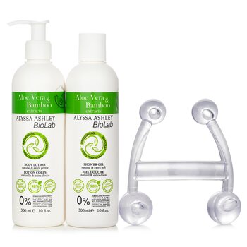 Biolab Aloe Vera & Bamboo Body Lotion + Shower Gel +Massager (3pcs) 
