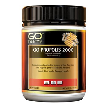 Go Healthy [Authorized Sales Agent] GO Propolis 2,000mg - 200 Softgel Caps  60pcs/box