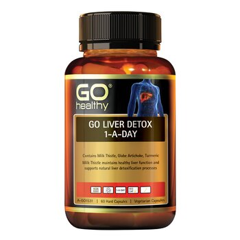Go Healthy [Authorized Sales Agent] GO Healthy GO Liver Detox 1-A-Day - 60 VegeCapsules  60pcs/box