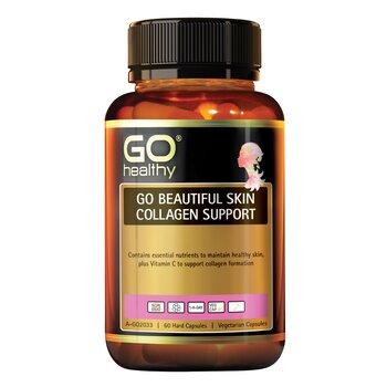 Go Healthy [Authorized Sales Agent] GO Healthy GO Beautiful Skin Collagen Support VegeCapsules - 60 Pack  60pcs/box