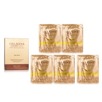 Collagen & Luxury Gold Energy Hydrogel Facial Mask (30g x 5pcs) 
