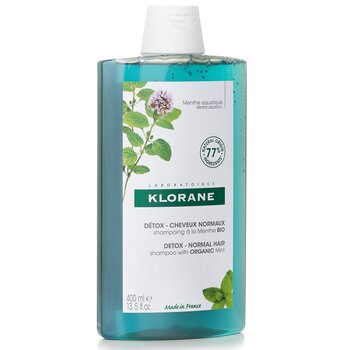 Klorane - Shampoo With Organic Mint (Detox Normal Hair) Image 1