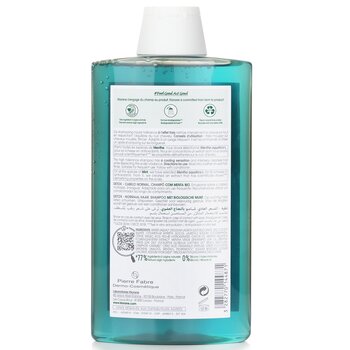 Klorane - Shampoo With Organic Mint (Detox Normal Hair) Image 2