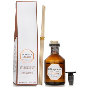 pH fragrances - Home Perfume Diffuser - Patchouli & Cedre De Tweed  - 100ml/3.4oz