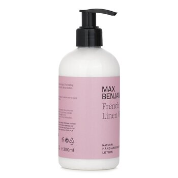 Max Benjamin - Natural Hand & Body Lotion - French Linen Water Image 1