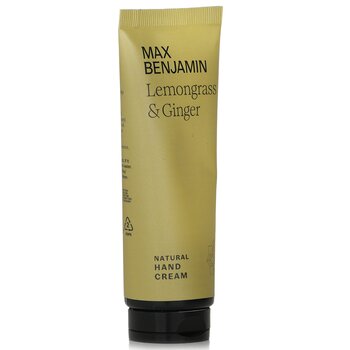 Max Benjamin - Natural Hand Cream - Lemongrass & Ginger Image 1