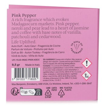 Max Benjamin Car Fragrance Refill - Pink Pepper 1pc - car diffuser