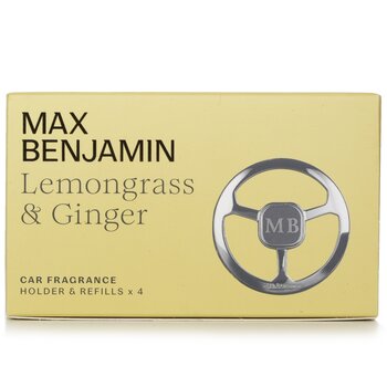 Max Benjamin - Car Fragrance Gift Set - Lemongrass And Ginger  - 4pcs