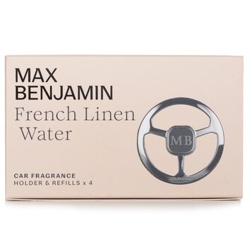 Max Benjamin - Car Fragrance Gift Set - French Linen Water  - 4pcs