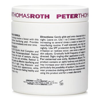 Peter Thomas Roth - Even Smoother Glycolic Retinol Resurfacing Peel Pads Image 2