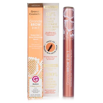 Grande Cosmetics (GrandeLash) - GrandeBROW 2 in 1 Tinted Brow Gel + Brow Enhancing Serum - # Medium Image 1