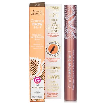 Grande Cosmetics (GrandeLash) - GrandeBROW 2 in 1 Tinted Brow Gel + Brow Enhancing Serum - # Dark Image 1