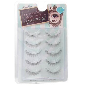 Beauty World - Dream Girl Nylon Eyelash - # 986 Black and Brown Image 1