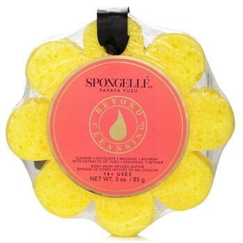 Wild Flower Soap Sponge - Papaya Yuzu (Yellow) (1pc/85g) 