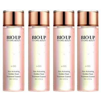 4x BIO UP a-GG Golden Yeast Skin Activating Treatment Essence(Exp. Date: 11/2024) (4x 200ml/6.76oz) 