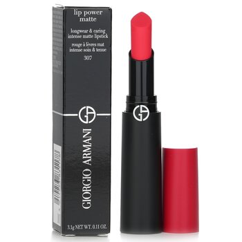 Giorgio Armani - Lip Power Matte Longwear & Caring Intense Matte Lipstick - # 307 Ecstatic Image 1