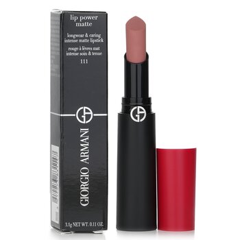 Giorgio Armani - Lip Power Matte Longwear & Caring Intense Matte Lipstick - # 111 True Image 1