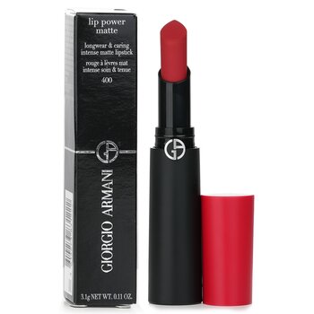 Giorgio Armani - Lip Power Matte Longwear & Caring Intense Matte Lipstick - # 400 Four Hundred Image 1