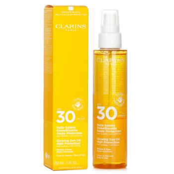 Clarins - Glowing Sun Body Oil High Protection SPF 30 Image 1