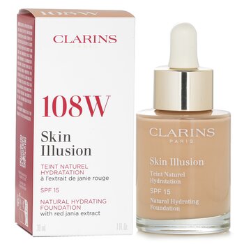 Clarins - Skin Illusion Natural Hydrating Foundation SPF 15 #108W Image 1