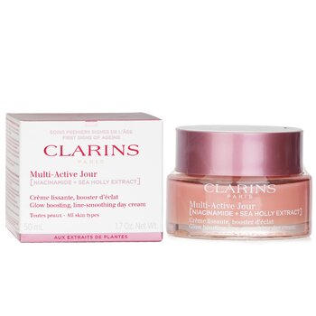 Clarins - Multi-Active Jour ( Niacinamide + Sea Holly Extract) Glow Boosting Line-Smoothing Day Cream All Skin Types Image 1